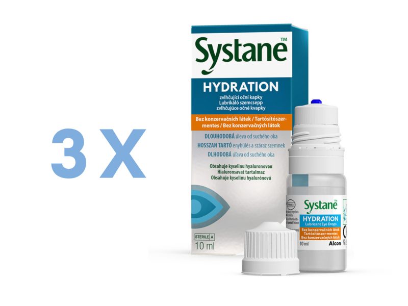 Systane Hydration ohne Konservierungsstoffe (3 x 10 ml)