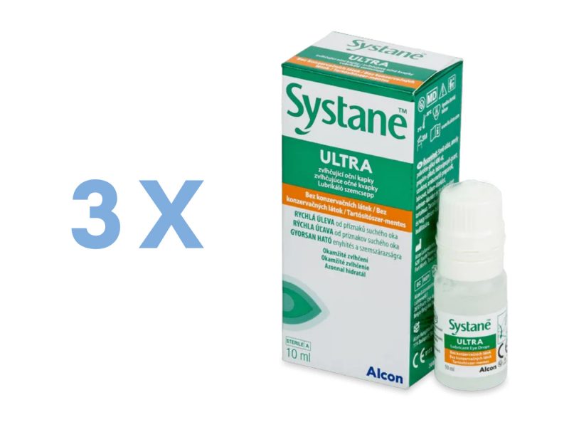 Systane Ultra ohne Konservierungsstoffe (3 x 10 ml)