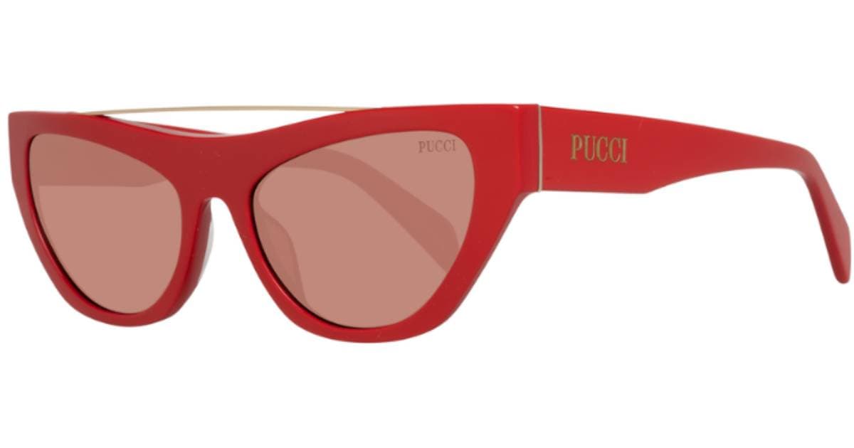 Emilio Pucci rote Sonnenbrille